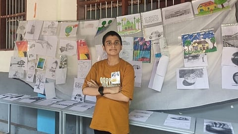 Usman with Paintings