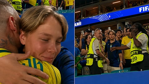 Neymar and son