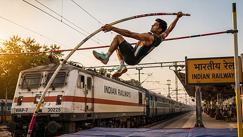 Train _Pole Vault Pole