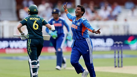 Deepti Sharma wicket celebration