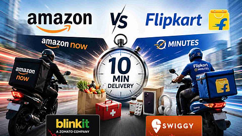AMAZON NOW, FLIPKART MINUTES