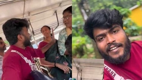 Tamil youth's KSRTC bus experience, shared via video