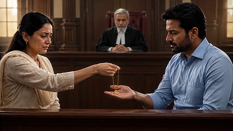 Should the 'Thali'be returned to the husband after divorce? Who has the right?