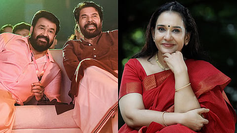 Maala Parvathy, Mammootty and Mohanlal