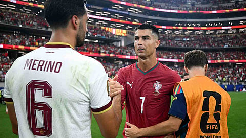 Mikel Merino and Cristiano Ronaldo