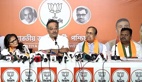 Days before RS bypolls, three former Trinamool Congress MPs join BJP