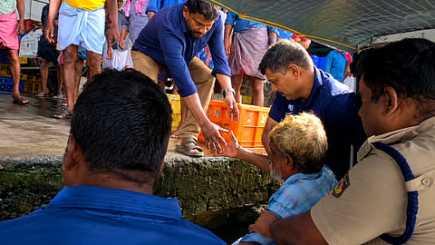 Coastal Police Rescue Fisherman