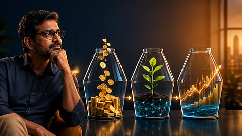 Investment growth through stages of progress