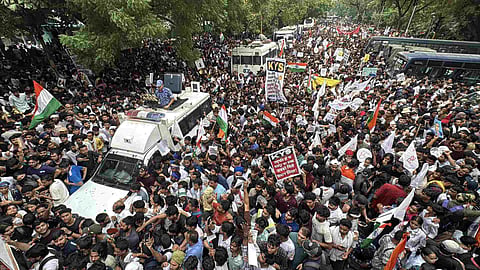 delhi protest