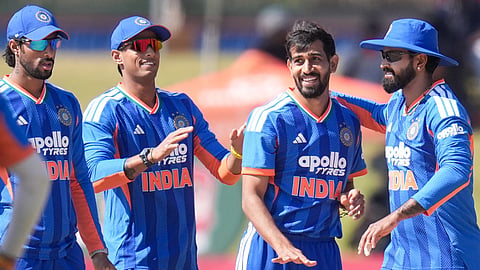 Indian team wicket celebration