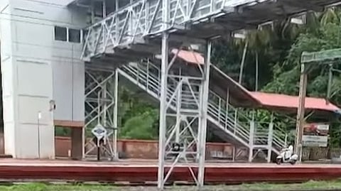 Case registered over scooter ride on Kuttippuram railway station platform