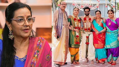 Menaka Suresh with family