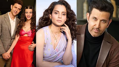 Kangana Ranaut, Hrithik Roshan and Saba Azad