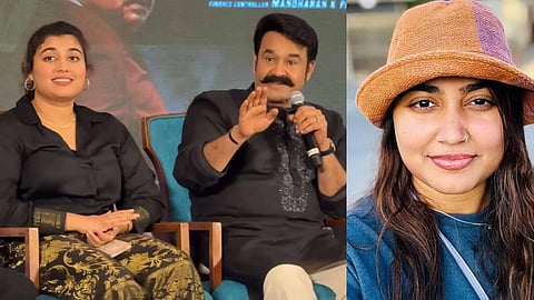 Vismaya Mohanlal and Mohanlal