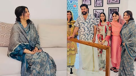 Mammootty and Sulfath with the family of Cochin Haneefa