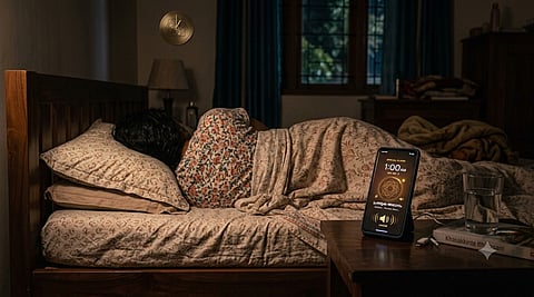 Alarm sounds with an unusual noise in the middle of the night; do not ignore, be alert