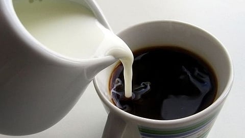milk to black coffee