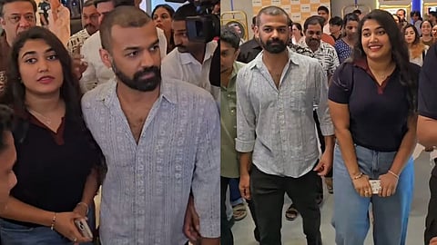 Pranav Mohanlal and Vismaya Mohanlal 