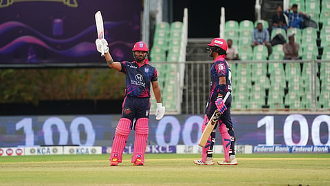 Vishnu Vinod smashes 118 off 62 balls with 8 sixes and 10 fours