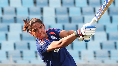 Harmanpreet Kaur in training
