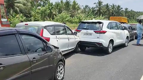 Car Pileup Vadakkencherry