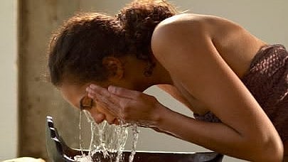 washing face twice