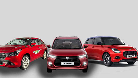 Swift, Baleno, and Dzire CNG AMT variants launched