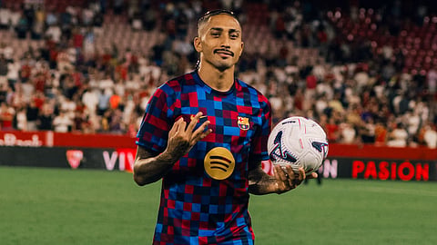 Raphinha goal celebration