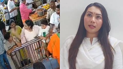 Karnataka BJP MLA's daughter publicly apologises to police officer she slapped .