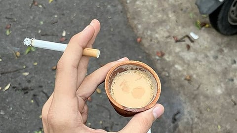 tea and smoking