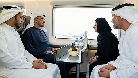 UAE President travels on Etihad Rail train, Dubai station officially inaugurated