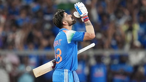 Virat Kohli celebrate century