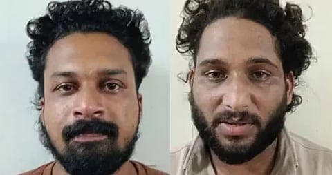 Two arrested for driving a bike into the Vice President's convoy.