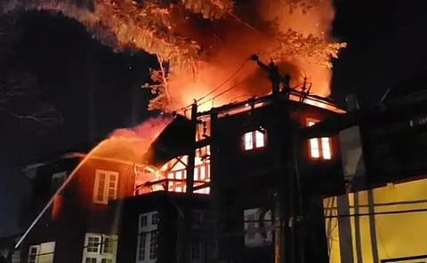 Major fire breaks out at Coder House in Fort Kochi   