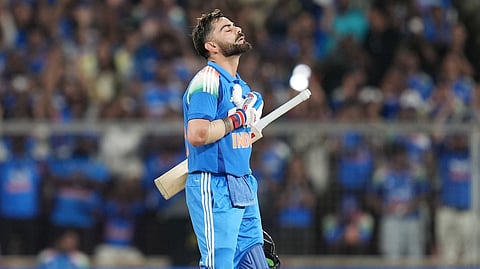 Virat Kohli celebrating century