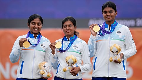 India win gold in archery