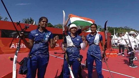 India Win First-Ever Women's Recurve Archery Gold, Defeating 10-Time Olympic Champions South Korea