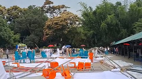 Wildlife Week Stage Pandal Collapses