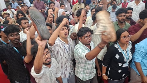 Vande Mataram Seminar Protest