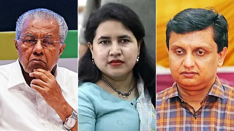 pinarayi vijayan, veena, riyas