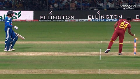 Tilak Varma bizarre run out