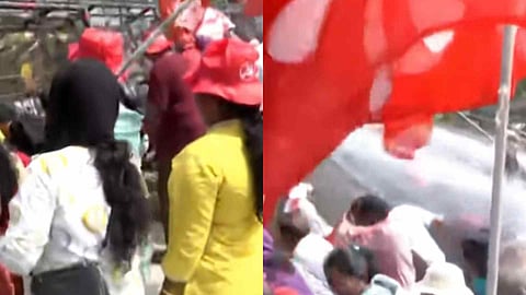 Nattika Toll Plaza Protest LDF March