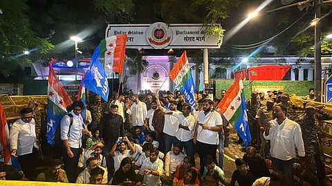 NSUI Protest