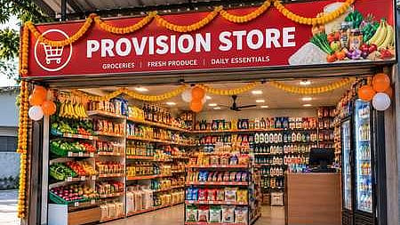 Proposed design of grocery stalls