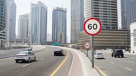 Changes to speed limits on five major roads in Dubai; effective from November 1.
