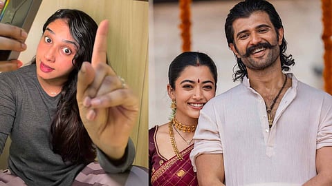 Varsha Ramesh, Rashmika Mandanna and Vijay Devarakonda
