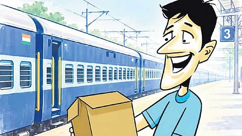 railway station delivery.