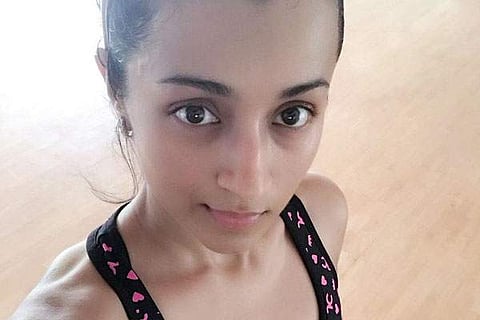തൃഷയുടെ വര്‍ക്കൗട്ട് സെല്‍ഫി വൈറലാകുന്നു