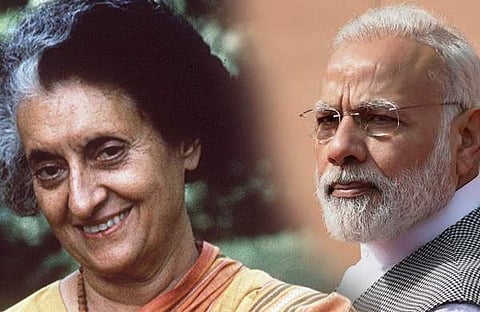 ഇന്ദിരയുടെ ബാങ്ക് ദേശസാല്‍ക്കരണം വെറും നാടകം: നരേന്ദ്ര മോദി 