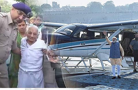 സീപ്ലെയിനില്‍ വന്ന മോദി അമ്മയ്ക്ക് ഒരു വീല്‍ചെയര്‍ പോലും വാങ്ങിക്കൊടുക്കാത്തത് എന്തേ? : സഞ്ജീവ് ഭട്ട്
